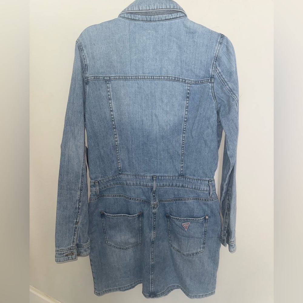 New GUESS
Women's Cotton Kenia Button-Front Denim Dress - Picture 9 of 10